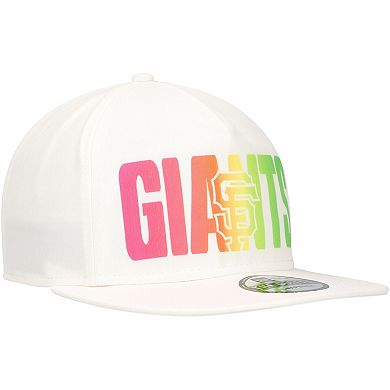 Men's New Era White San Francisco Giants Spring Spectrum Golfer Snapback Hat