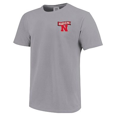Youth Gray Nebraska Huskers Hyperlocal Comfort Colors T-Shirt