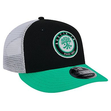 Men's New Era Black Austin FC Throwback Trucker Low Profile 9FIFTY Snapback Hat