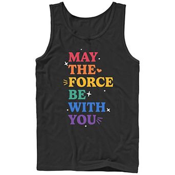 Men's Star Wars May The For Be With You Pride Graphic Tank