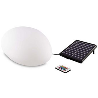 Color Changing Outdoor Solar Cobblestone Lawn Light