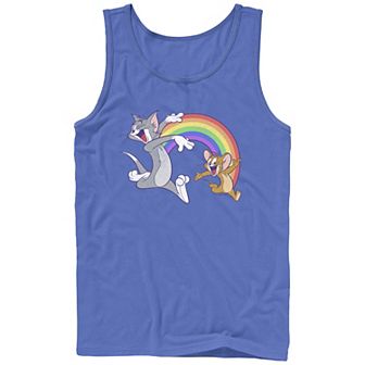 Men's Tom & Jerry Rainbow Buddies Pride Graphic Tank Top