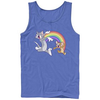 Men's Tom & Jerry Rainbow Buddies Pride Graphic Tank Top
