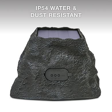 Victrola Outdoor Wireless Bluetooth Solar Rock Speaker