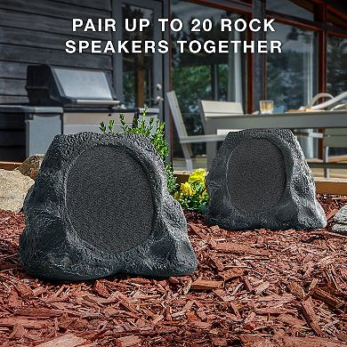Victrola Outdoor Wireless Bluetooth Solar Rock Speaker