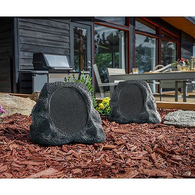 Victrola Outdoor Wireless Bluetooth Solar Rock Speaker