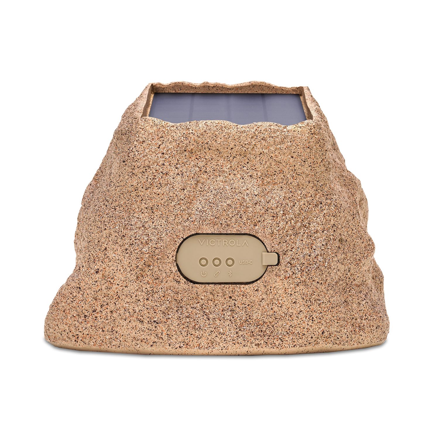Victrola Outdoor Wireless Bluetooth Solar Rock Speaker