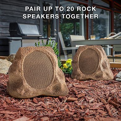 Victrola Outdoor Wireless Bluetooth Solar Rock Speaker