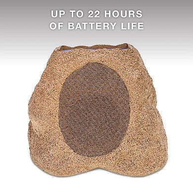 Victrola Outdoor Wireless Bluetooth Solar Rock Speaker