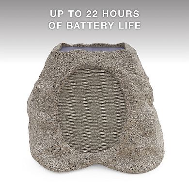 Victrola Outdoor Wireless Bluetooth Solar Rock Speaker