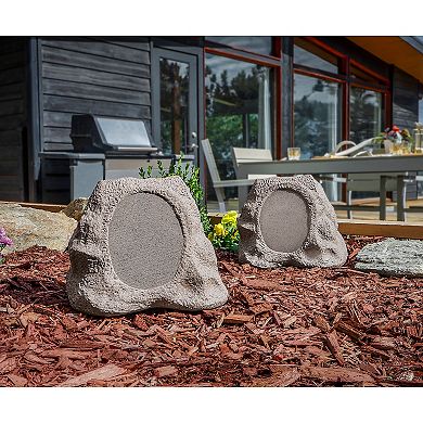 Victrola Outdoor Wireless Bluetooth Solar Rock Speaker