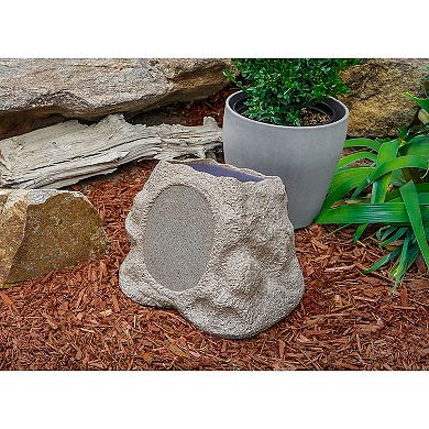Victrola Outdoor Wireless Bluetooth Solar Rock Speaker