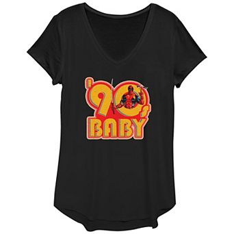 Women's Marvel Deadpool 90's Baby Graphic Tee
