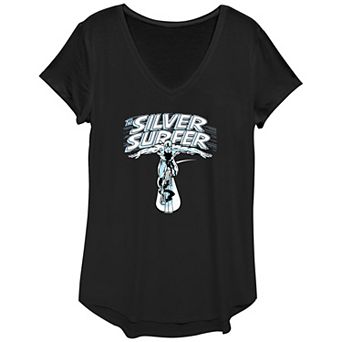 Women's Marvel Fantastic Four The Silver Surfer Poster Graphic Tee