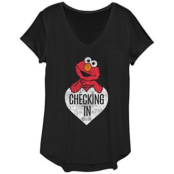 Women's Sesame Street Elmo Checking In Graphic Tee