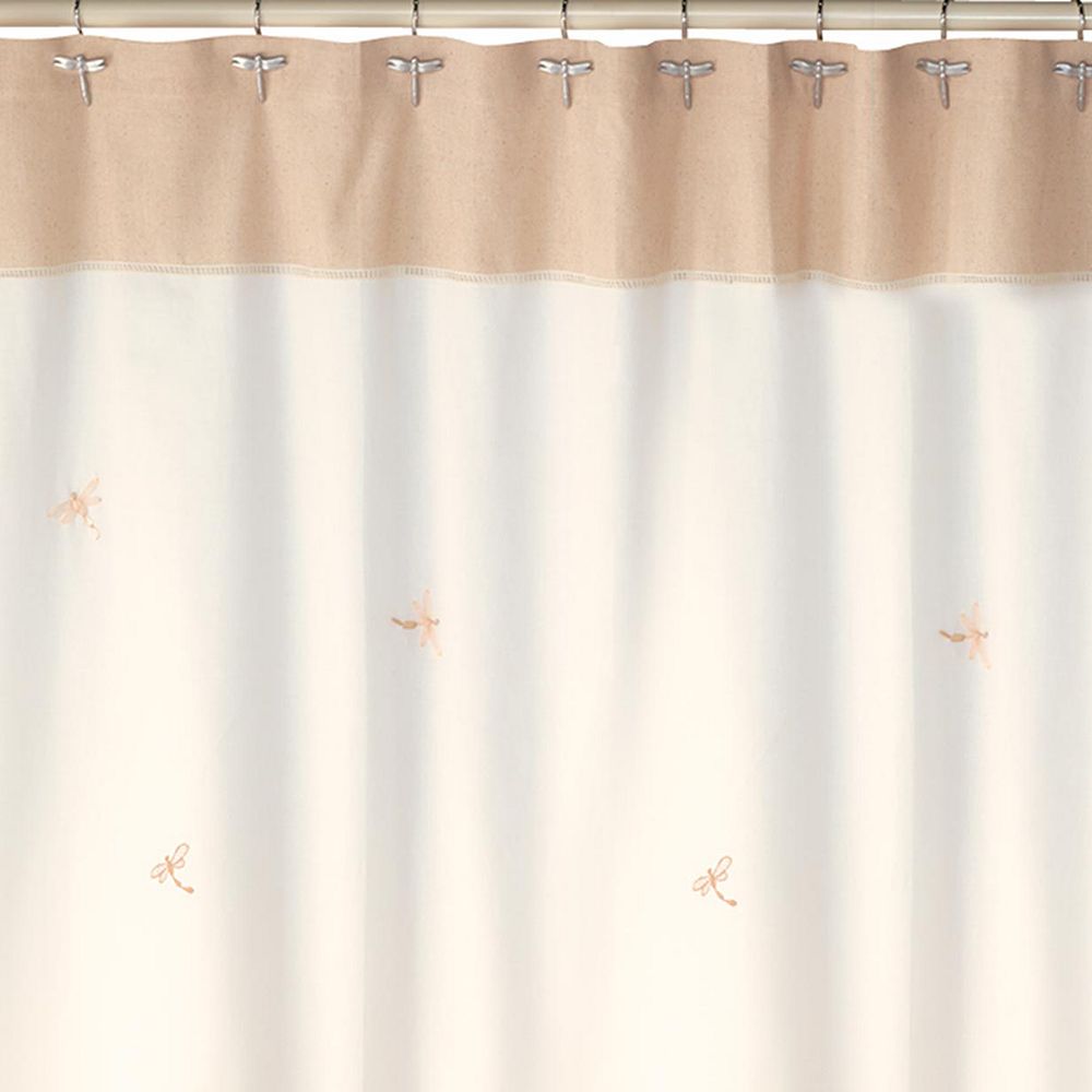 Creative Bath Dragonfly Fabric Shower Curtain