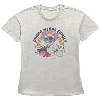 Disney's Lilo & Stitch Women's Ohana Means Family Graphic Tee