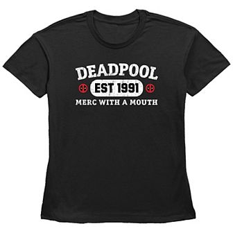 Women's Marvel Deadpool Est. 1991 Merc With A Mouth Graphic Tee