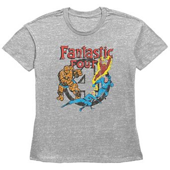 Women's Marvel Fantastic Four Vintage Poster Graphic Tee