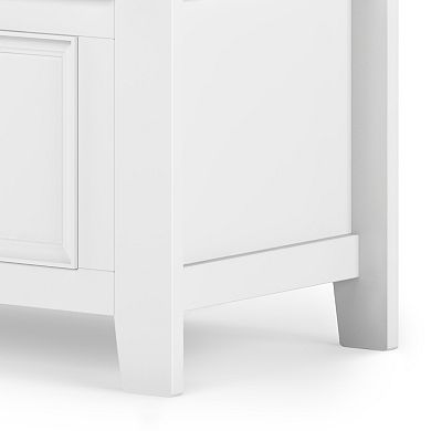Simpli Home Amherst Small Entryway Hidden Storage Bench
