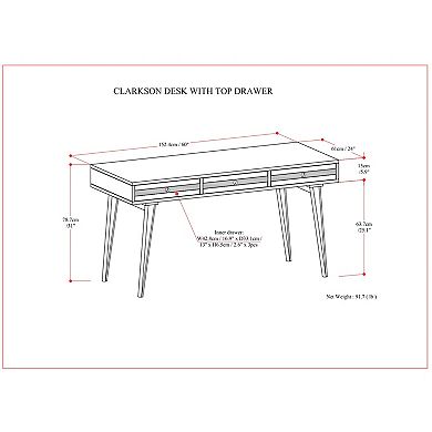Simpli Home Clarkson Desk