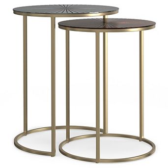 Simpli Home Drake Nesting Table 2 pc Set
