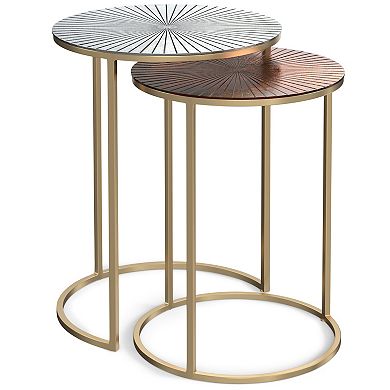 Simpli Home Drake Nesting Table 2-piece Set