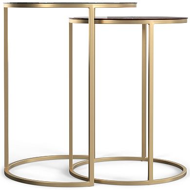 Simpli Home Drake Nesting Table 2-piece Set