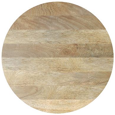 Simpli Home Elmbrook Drum Coffee Table