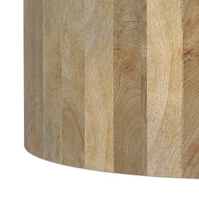 Simpli Home Millbury Drum Coffee Table