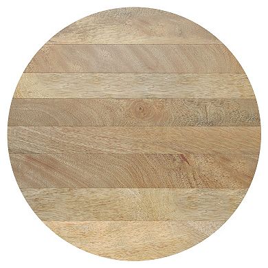 Simpli Home Millbury Drum Coffee Table