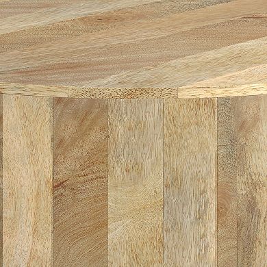 Simpli Home Millbury Drum Coffee Table