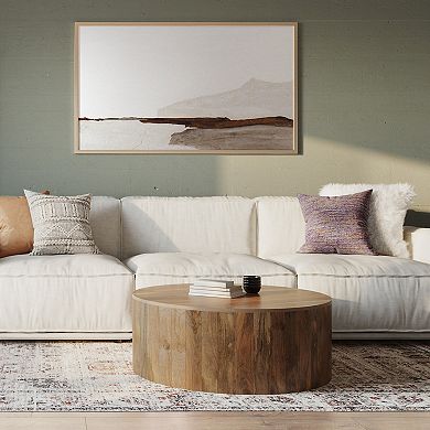 Simpli Home Millbury Drum Coffee Table