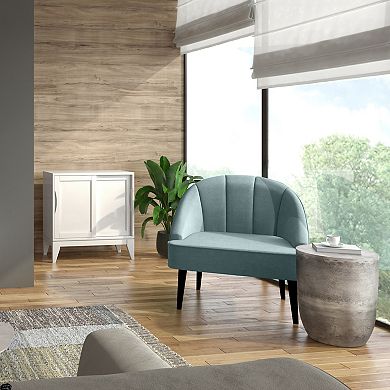 Simpli Home Morris Metal End Table