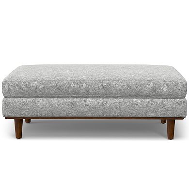 Simpli Home Morrison Large Mid-Century Modern Table Ottoman