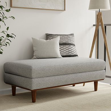 Simpli Home Morrison Large Mid-Century Modern Table Ottoman