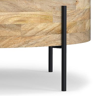 Simpli Home Rayburn Drum Coffee Table