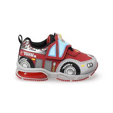 Toddler Boys' Tonka Firetruck Light-Up Sneakers