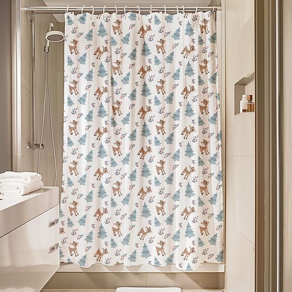 Rudolph the Red Nosed Reindeer Holiday Shower Curtain
