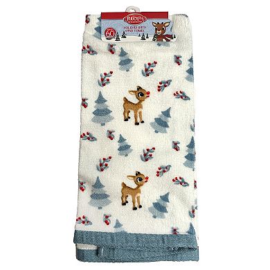 Rudolph Print Hand Towel