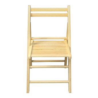 Casual Home Casual Home Natural Finish Wooden Folding Chairs 2 pc Set