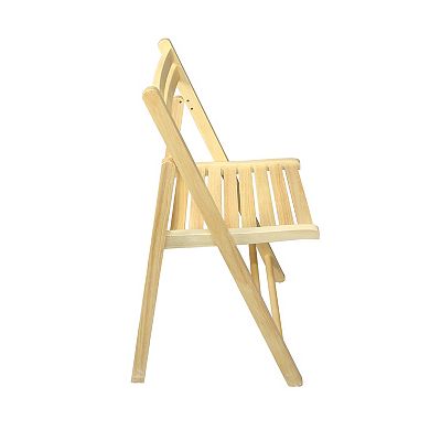 Casual Home Casual Home Natural Finish Wooden Folding Chairs 2-Piece Set