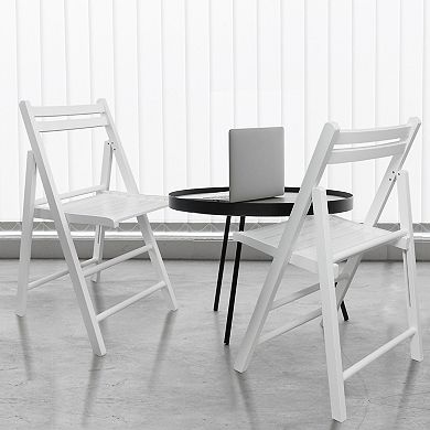 Casual Home Casual Home Painted Finish Wooden Folding Chairs 2-piece Set
