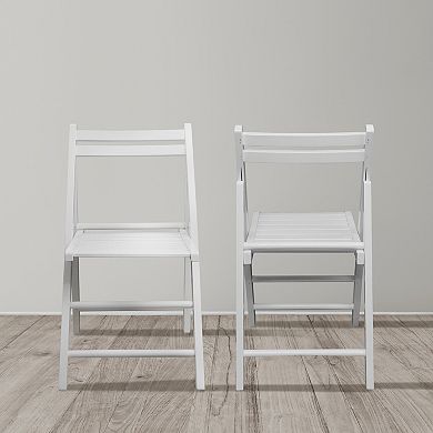 Casual Home Casual Home Painted Finish Wooden Folding Chairs 2-piece Set