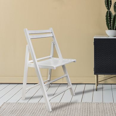 Casual Home Casual Home Painted Finish Wooden Folding Chairs 2-piece Set