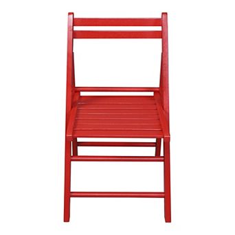 Casual Home Casual Home Painted Finish Wooden Folding Chairs 2 pc Set