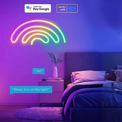 Indoor/outdoor Smart Neon Sign Light