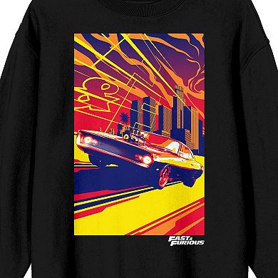 Men's Fast & Furious Dodge Challenger & Skyscrapers Sweatshirt