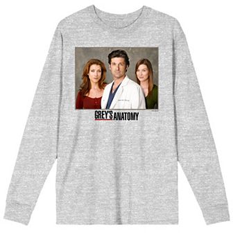 Men's Grey's Anatomy Character Long Sleeve Graphic Tee