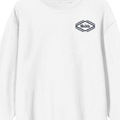 Men's Modelo Diamond Frame Beer Logo Graphic Sweatshirt